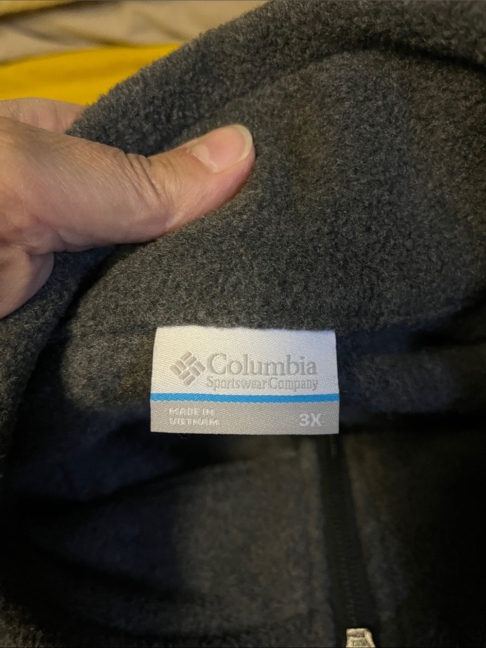 Columbia Charcoal Gray Fleece Zip Jacket